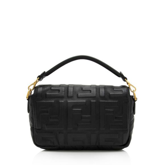 Fendi FF Embossed 1974 Mini Baguette Shoulder Bag - Picture 3 of 15